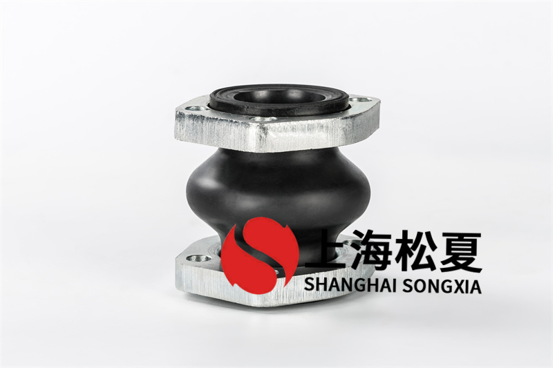 雙法蘭橡膠膨脹節安裝在管道兩側